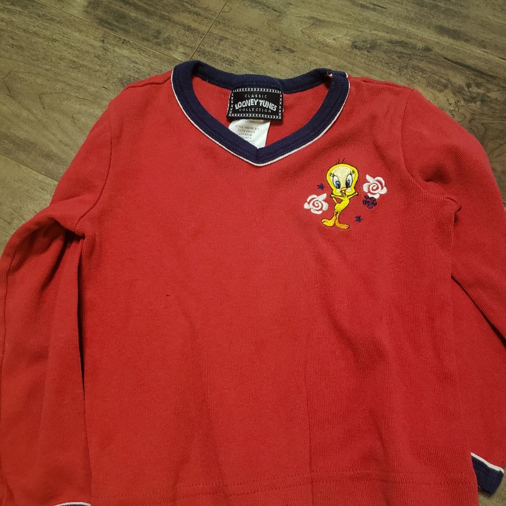 Tweety looney toons collection girls sweater size 4t